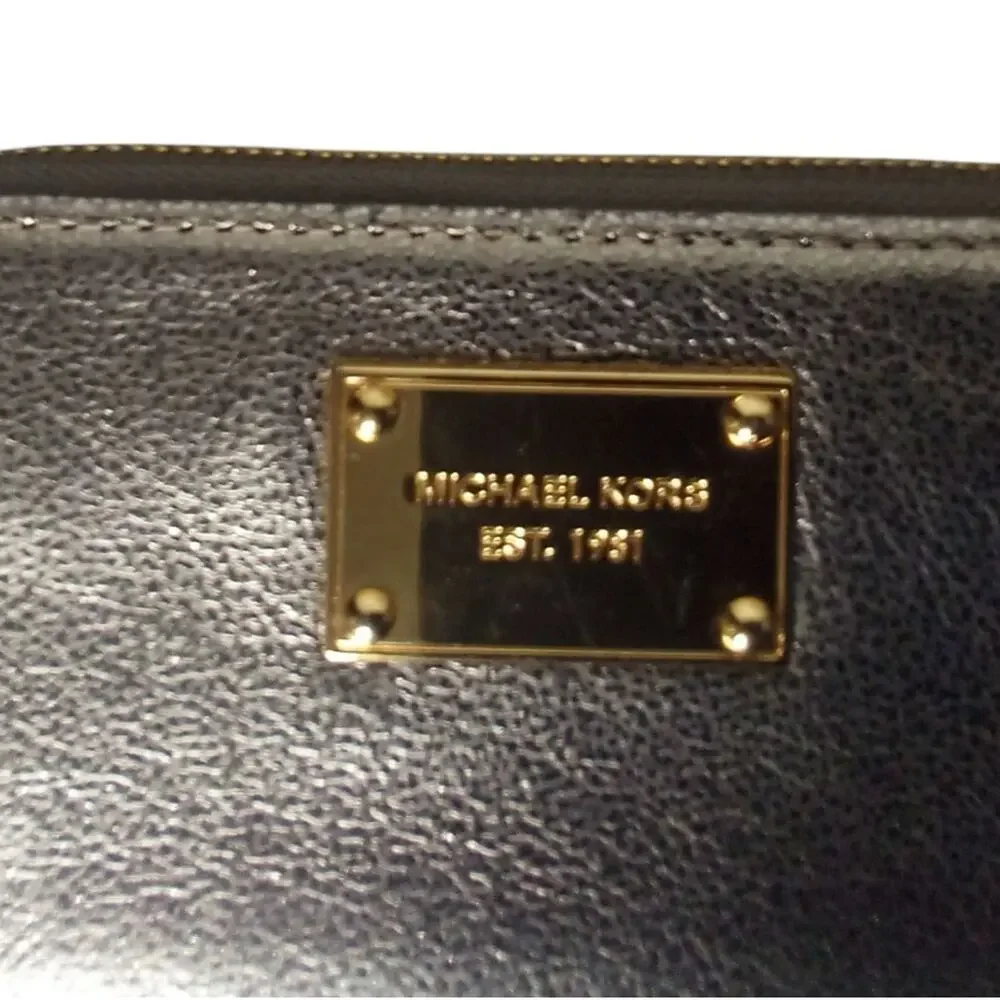 Michael Kors Metallic Wristlet Wallet